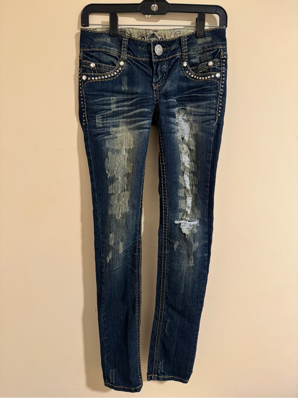 Premier Y2K Distressed Skinny Jeans Women’s Size 0/1